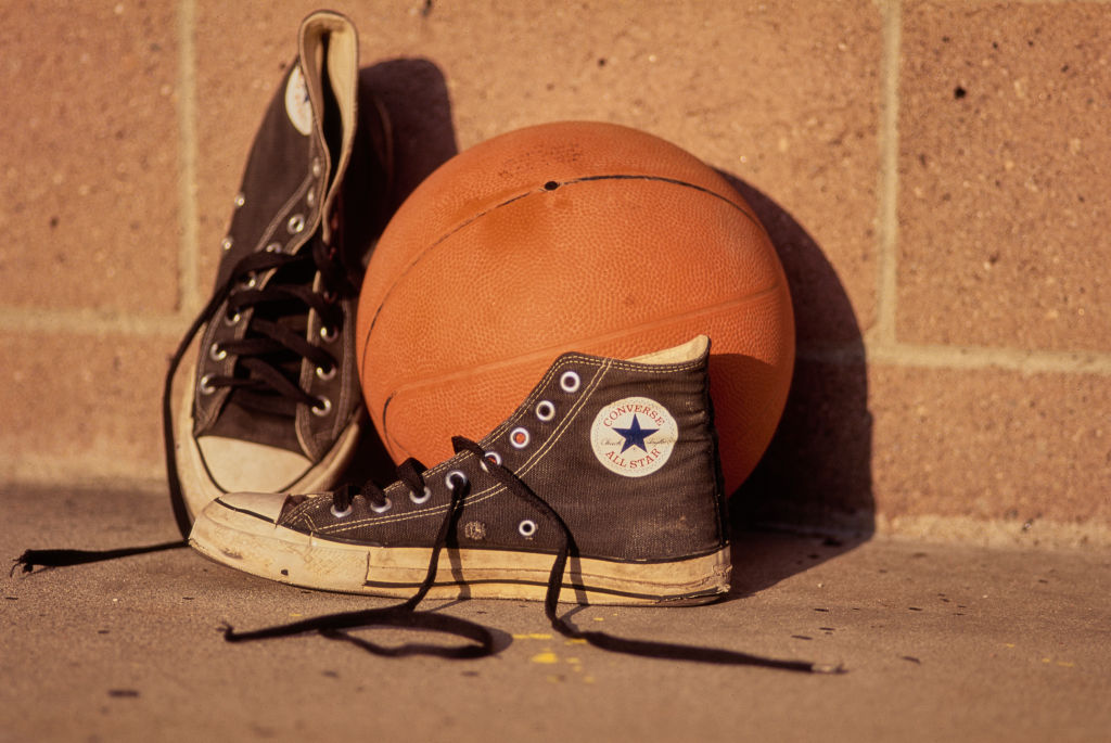 Basketball and Converse Sports Shoe