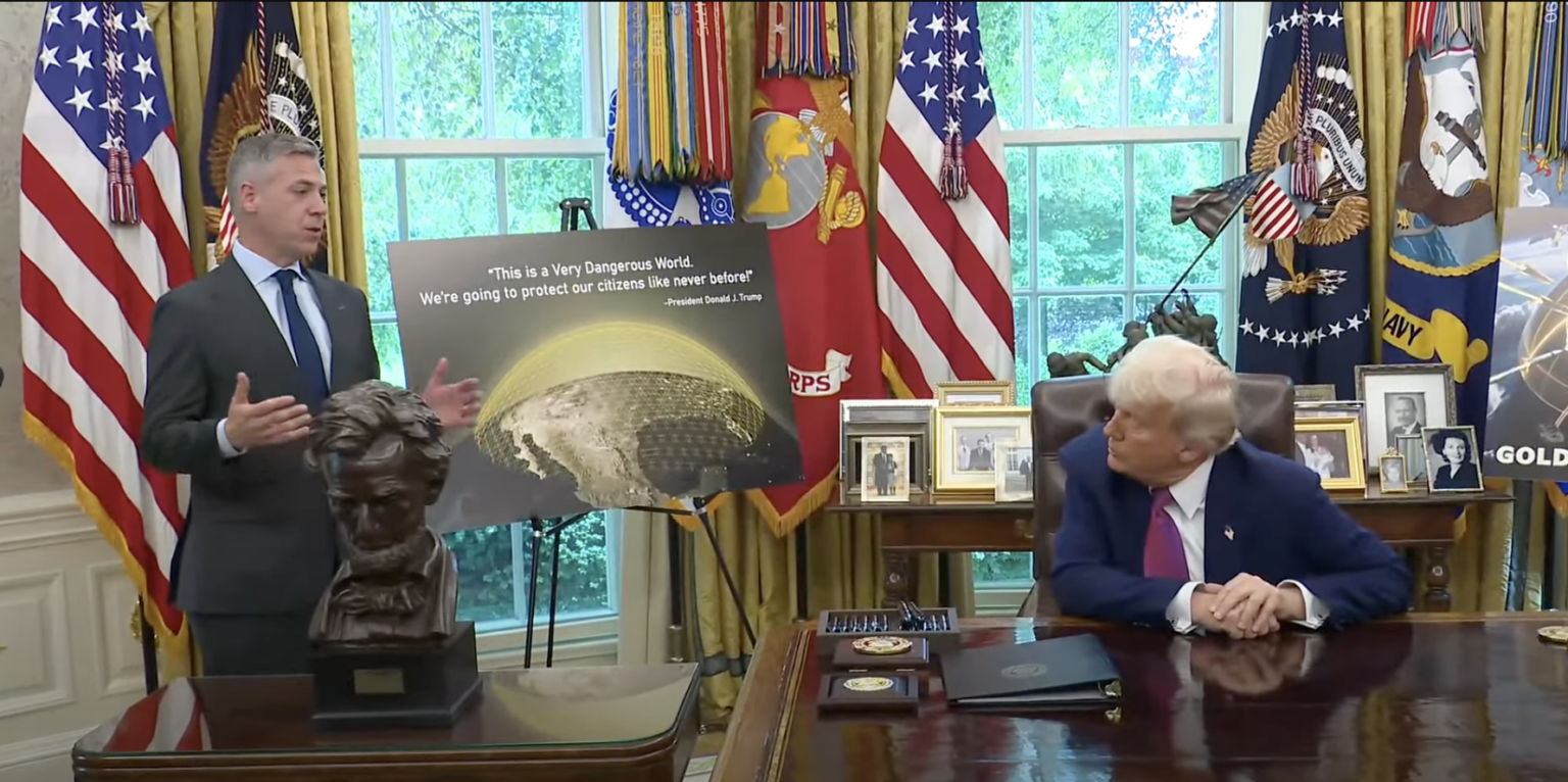 Current image: U.S. Sen. Jim Banks with President Donald Trump