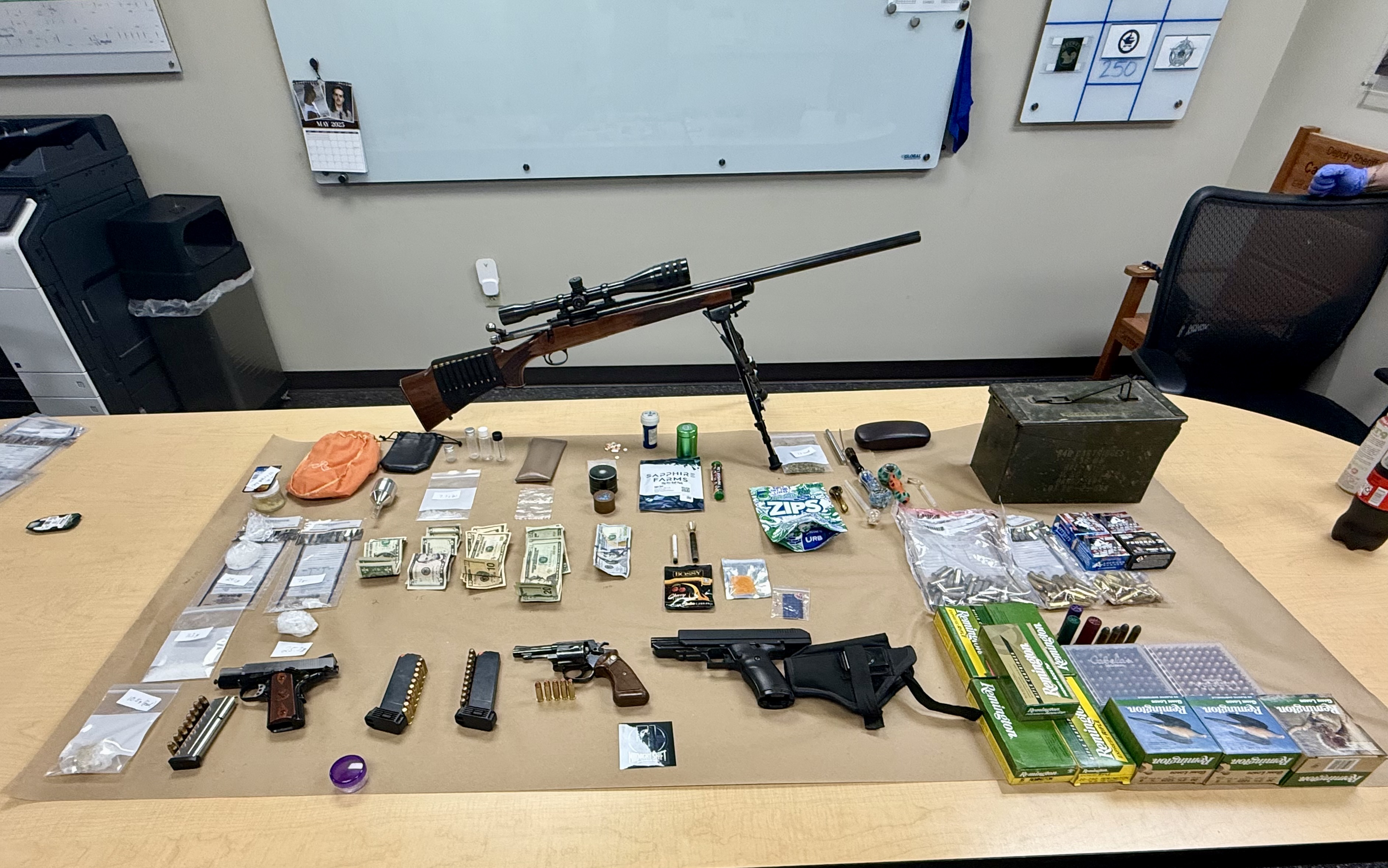 Guns and Drugs Seized