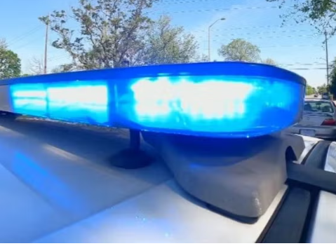 Police Lights Outside