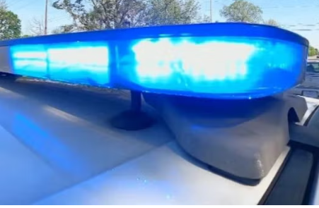 Police Lights Outside