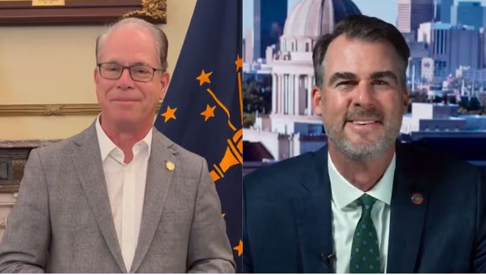 Gov. Mike Braun and Gov. Kevin Stitt