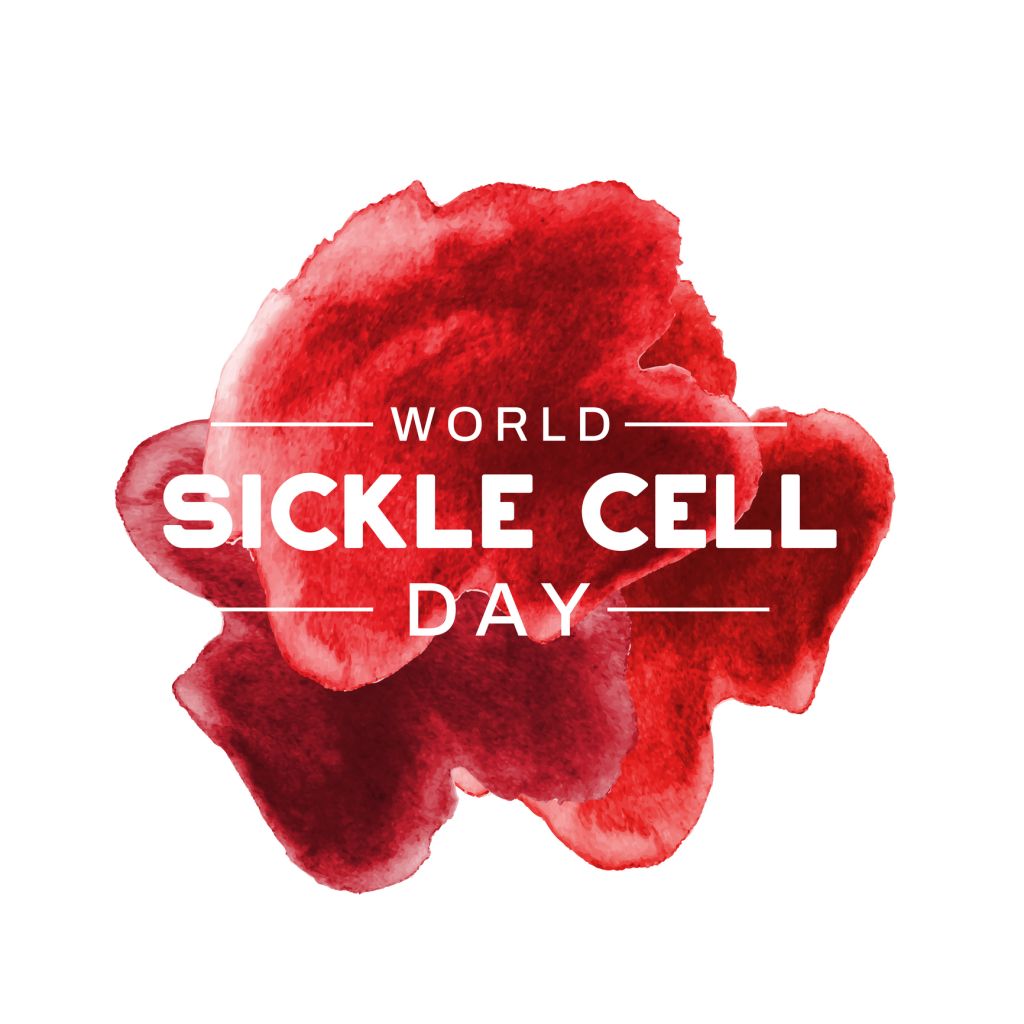 World Sickle Cell Day poster, June 19. Vector