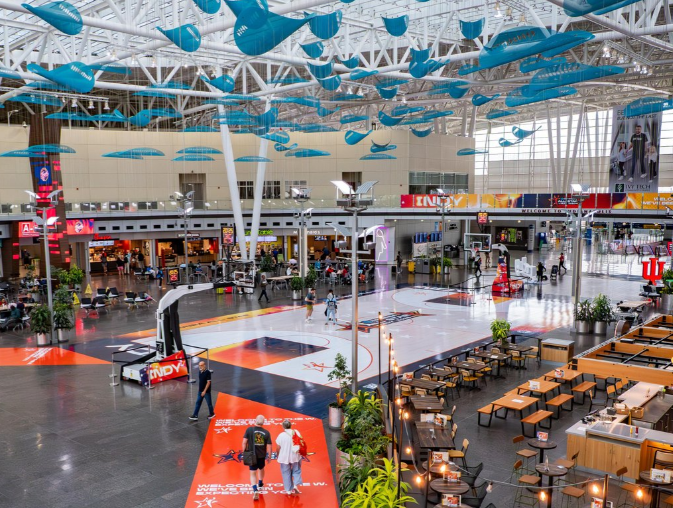 Indy Airport Unveils Court Floor Ahead of WNBA All-Star 2025-Picture 1