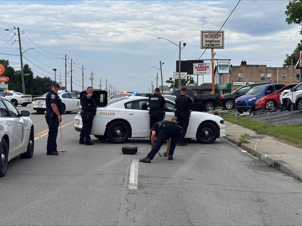 Indy Chase Ends in Crash, Standoff on 16th St.