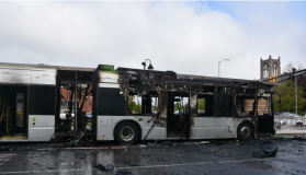 IndyGo Bus on Fire