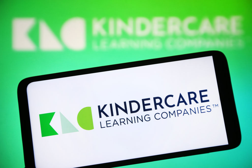 In this photo illustration, a KinderCare Learning Companies...