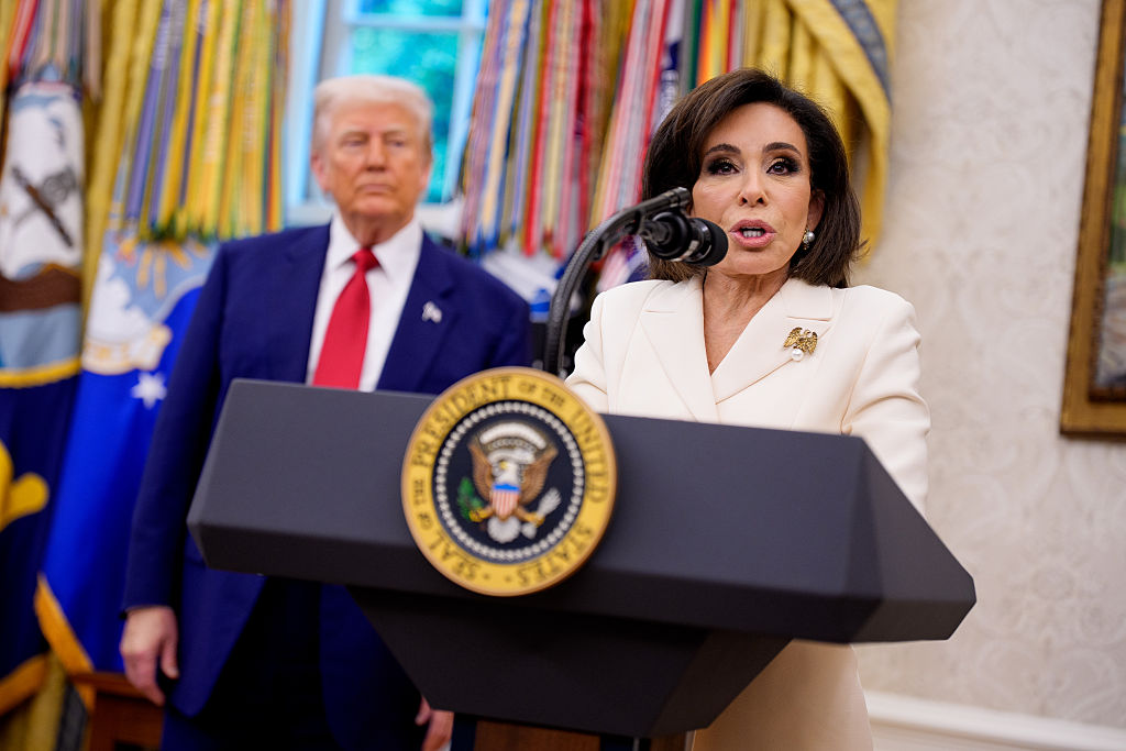 President Trump Holds Swearing-In Ceremony For Interim U.S. Attorney For D.C. Jeanine Pirro