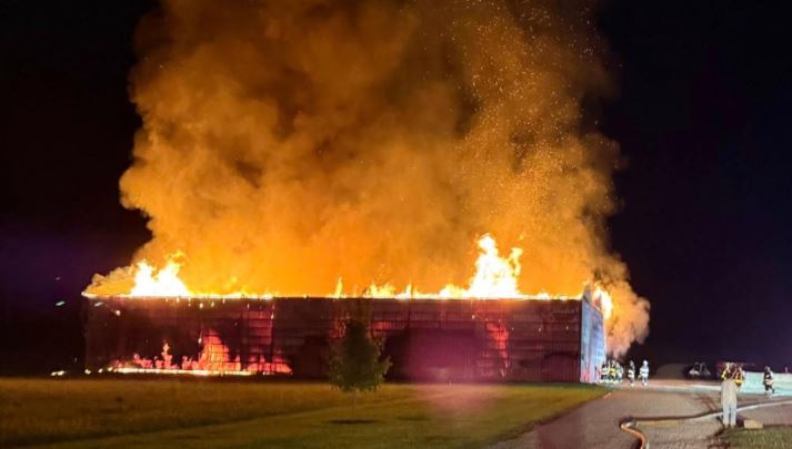 Morgan County barn fire