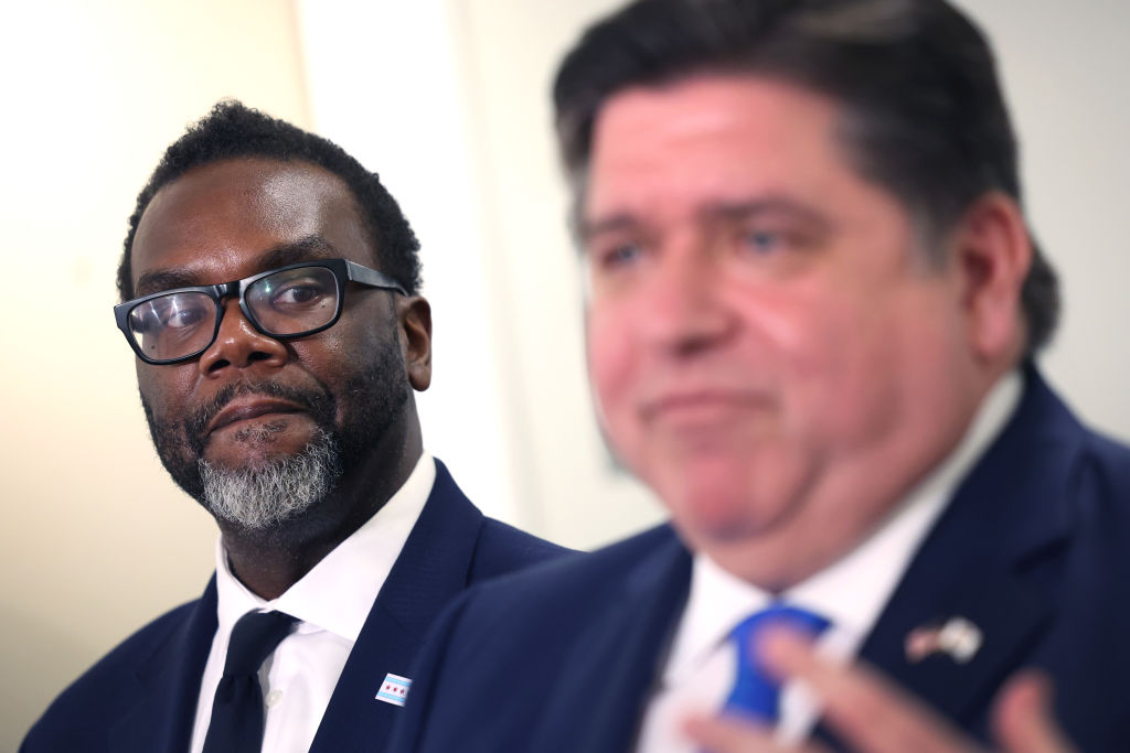 Mayor-Elect Brandon Johnson Meets With Illinois Governor Pritzker