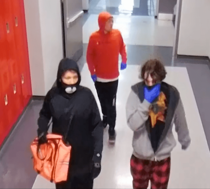 Suspects at New Palestine High School