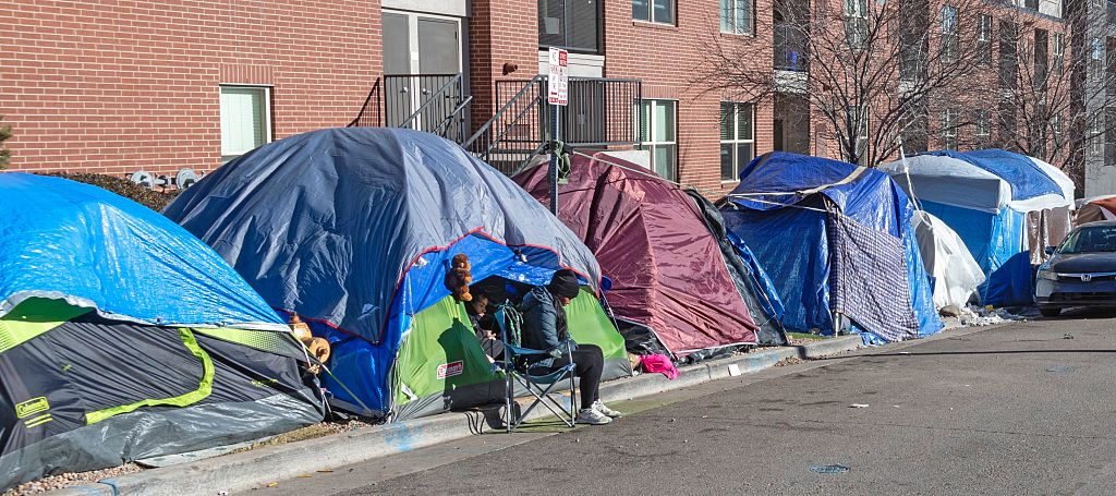 Immigrants' Tent Camp in Denver