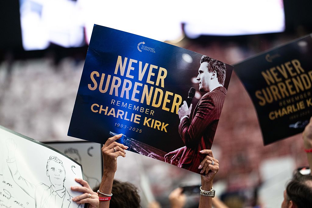 Trump pays tribute at Charlie Kirk memorial, widow says she has forgiven suspect