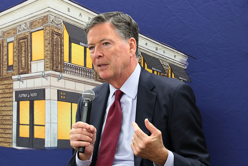 James Comey Promotes His New Book FDR Drive At Barnes And Nobles In New York
