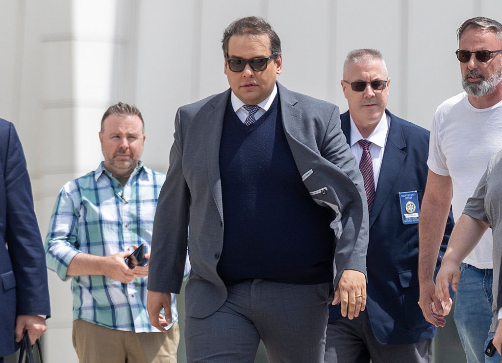 Former congressman George Santos leaves court after sentencing