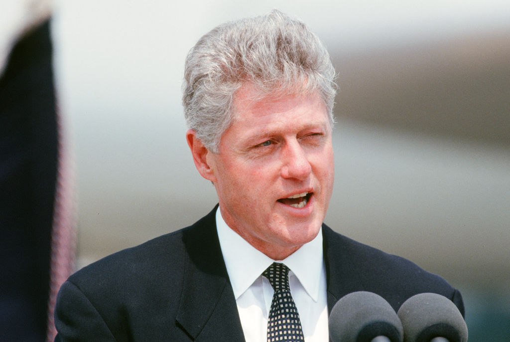 Bill Clinton in Front of Air Force One