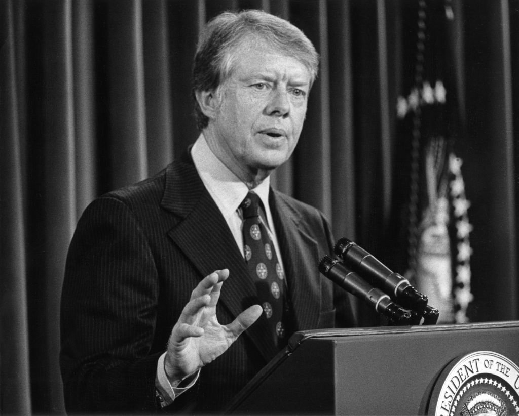President Carter Speaks During A Press Conference