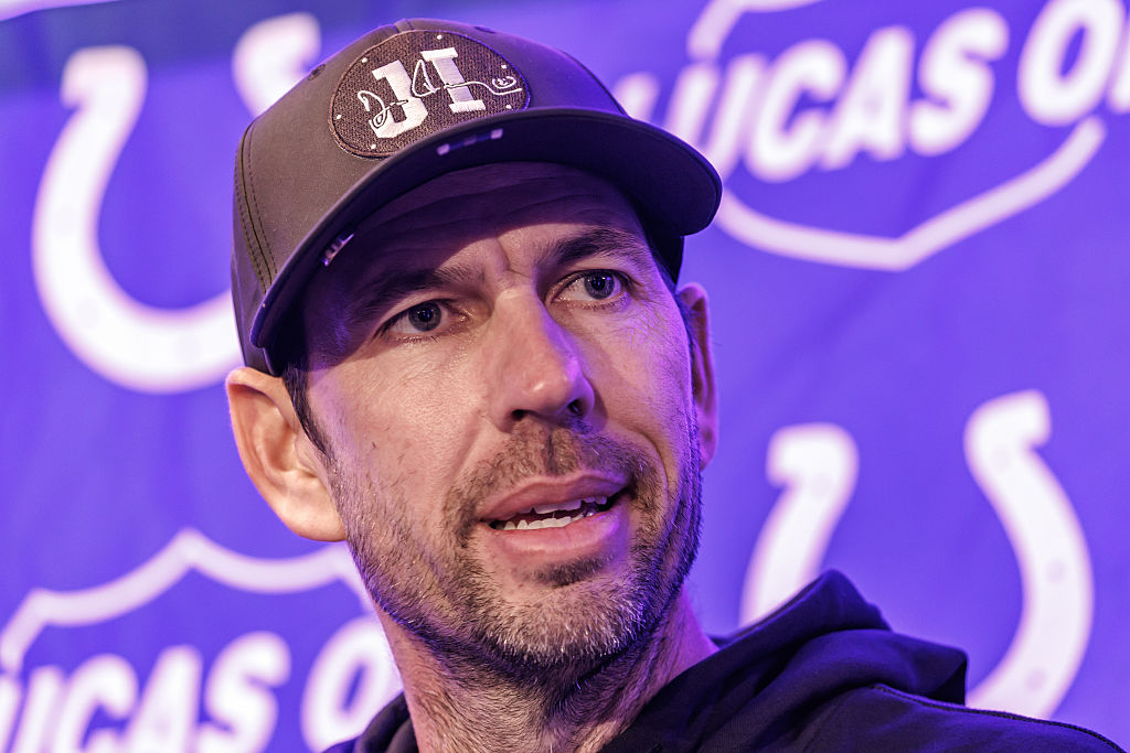 American Football: Media round Indianapolis Colts