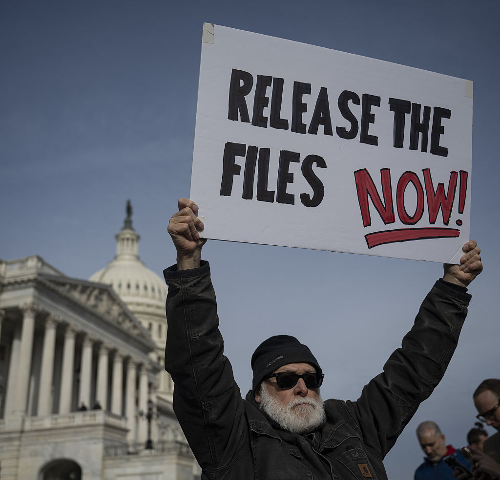 A press conference on the Epstein Files Transparency Act at the US Capitol