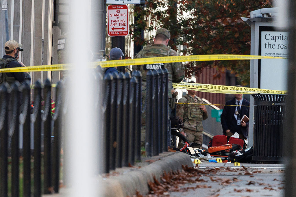 WASHINGTON, NOVEMBER 26: Law enforcement responds to a shooti