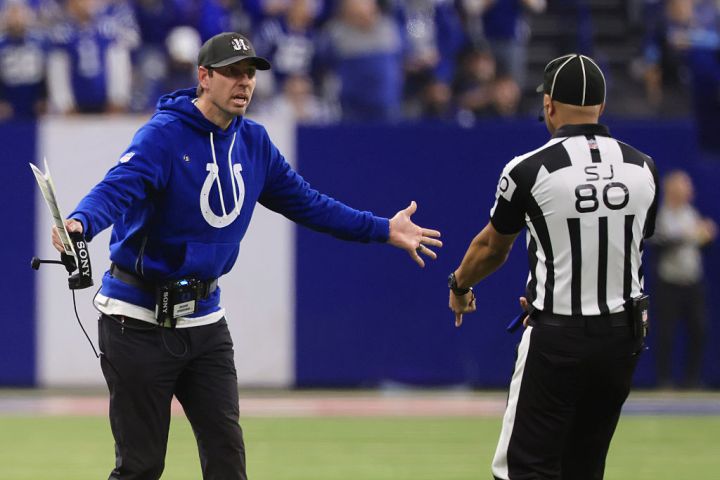Colts Head Coach Shane Steichen Furious at a Pass Interference Call