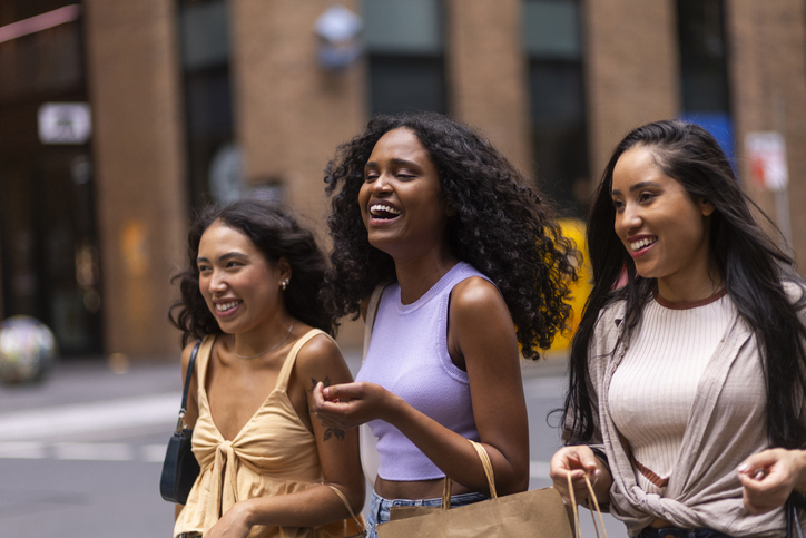 Returning from shopping