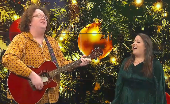 Matt MacDonald and Shelby Myers with the Holiday Hangover