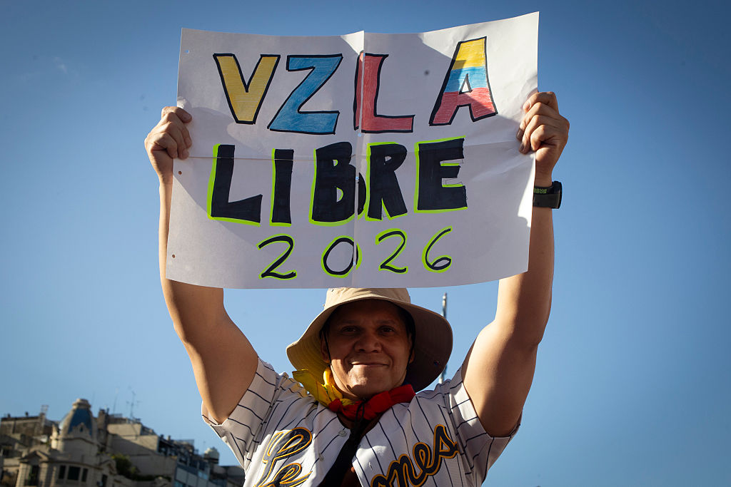 Venezuelans Rally After U.S. Intervention In Venezuela In Buenos Aires