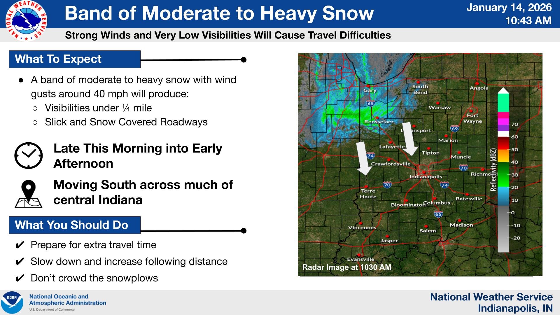 Central Indiana Faces Light Snow and Cold Stretch