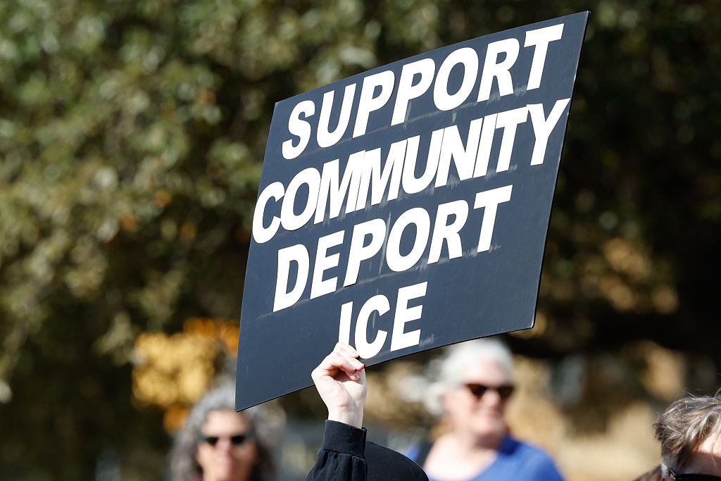 Protest Against ICE In Austin