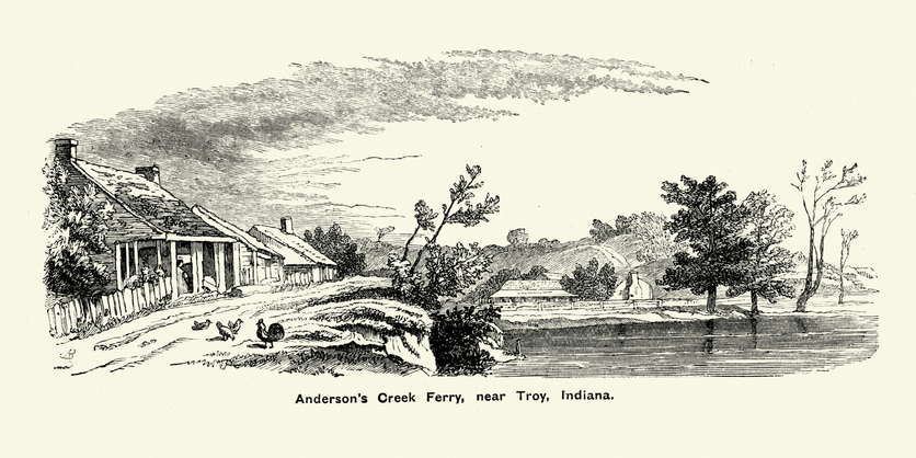 Anderson's Creek Ferry, near Troy, Indiana