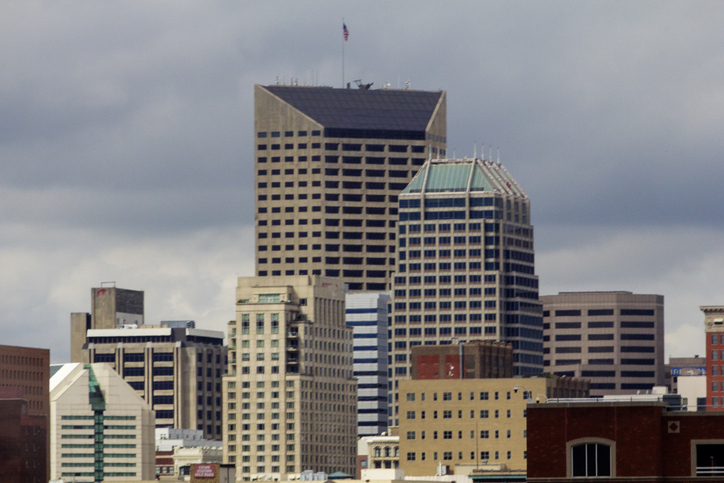 Skyline of Downtown Indianapolis, Indiana