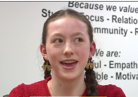 Girl talks about happiness