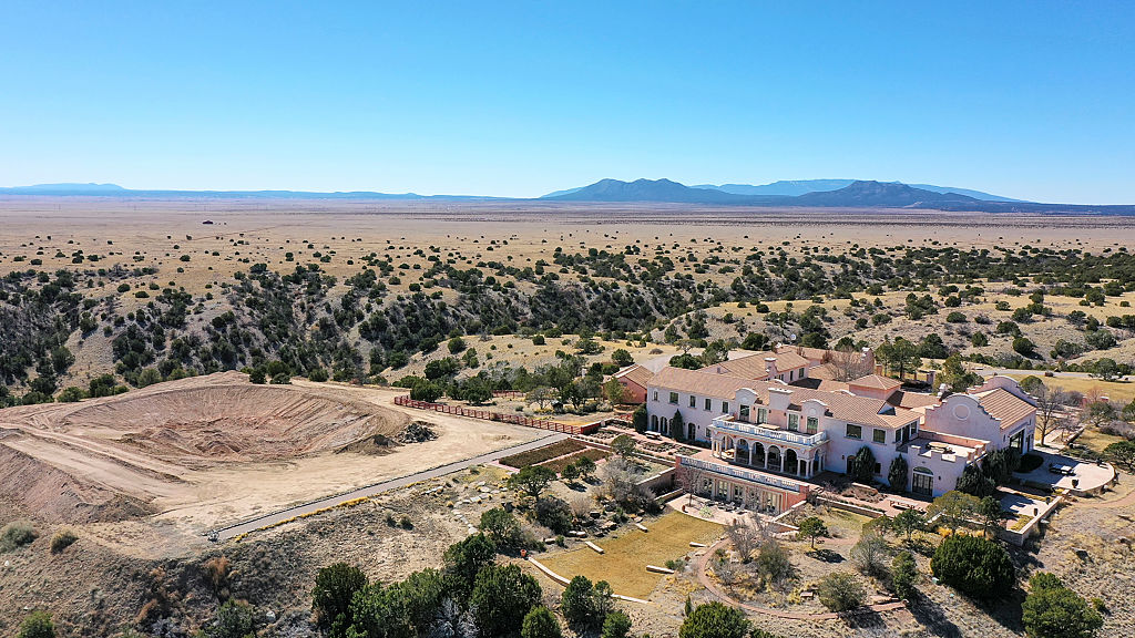 Activists Hold Protest And Caravan To Epstein's Former Zorro Ranch On International Women's Day In New Mexico