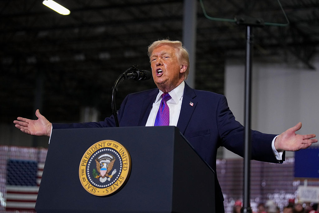 President Trump Visits A Packaging Facility In Kentucky