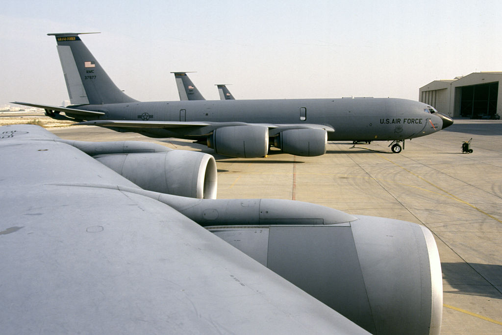 USAF KC-135 Aerial Refueling Tankers Pilots And Crew During AEF III