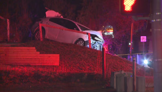 Speeding Driver goes Airborne