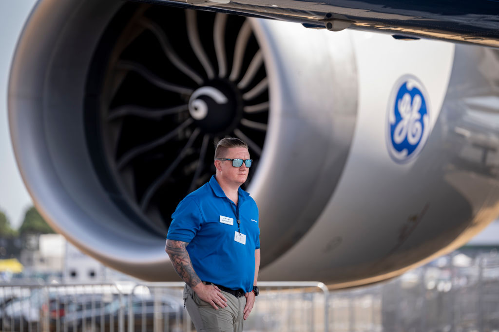 Boeing Worker At Farnborough Airshow