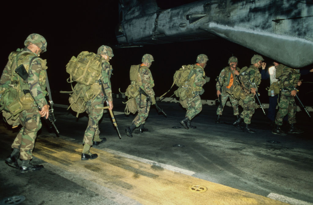 US Marines Prepare For Rescue Mission