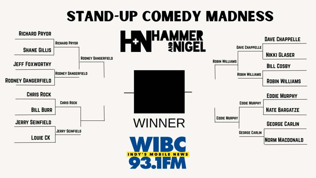 stand up comedy madness WIBC Hammer And Nigel