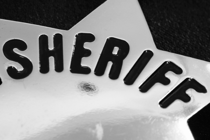 County sheriff badge