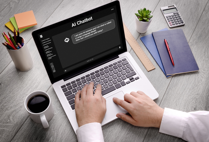 Using AI chatbot at work