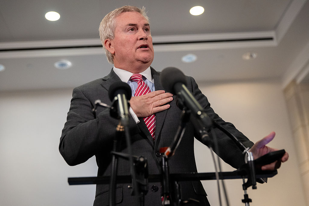 House Oversight Committee Ranking Member speaks to press after Democratic walkout