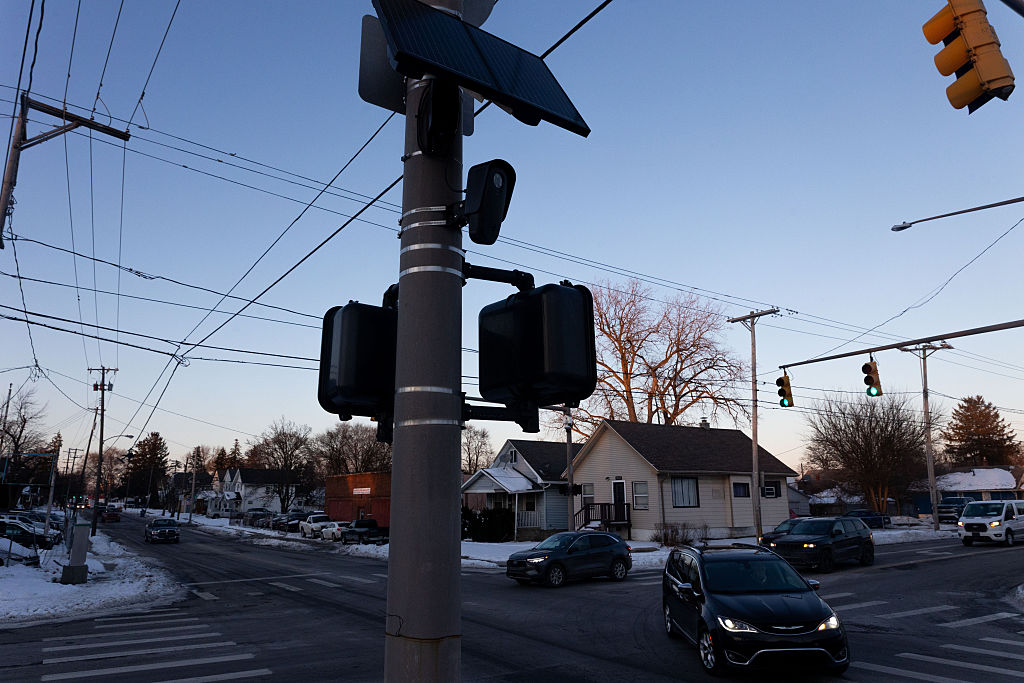 Flock Safety camera at the intersection of Upton Avenue and
