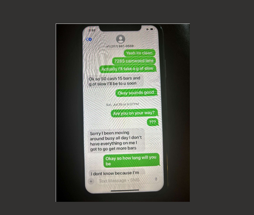 Text Messages on phones