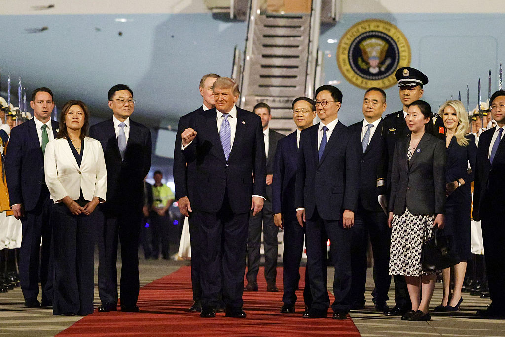 U.S. President Trump Arrives In China