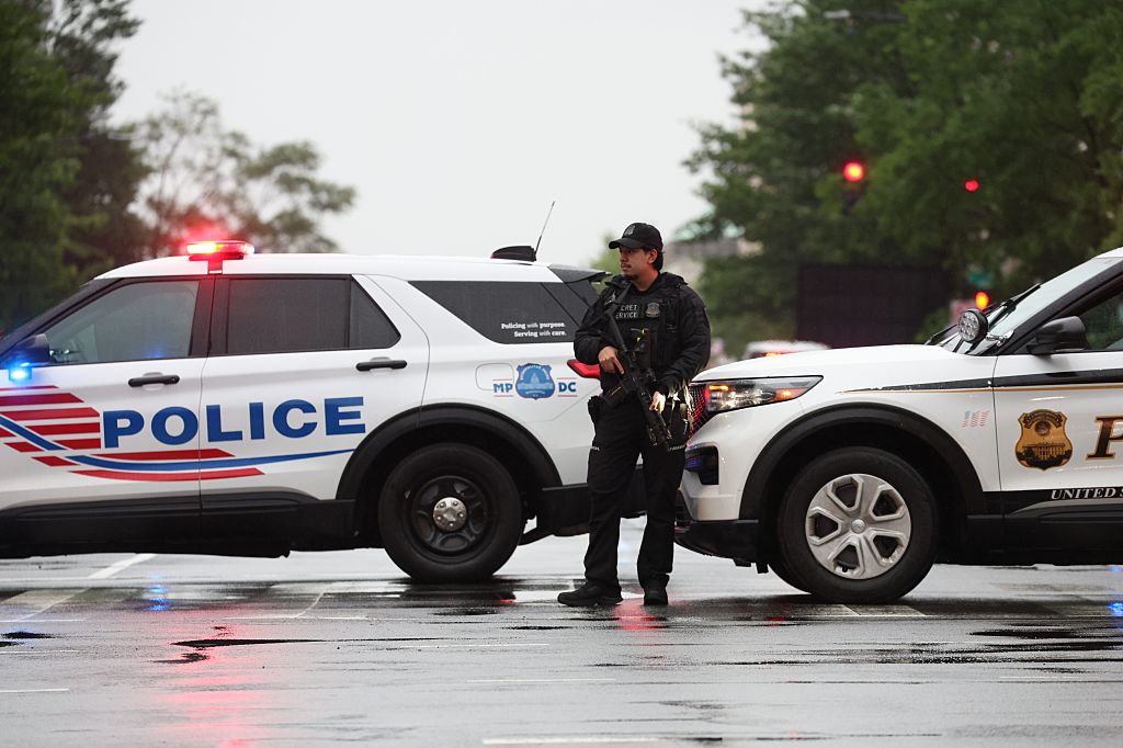 WASHINGTON, MAY 23: Police respond to a shooting near the The