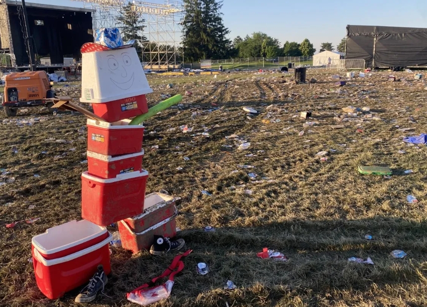 Weird Trash Left after Indy 500