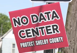 No Data Center Sign