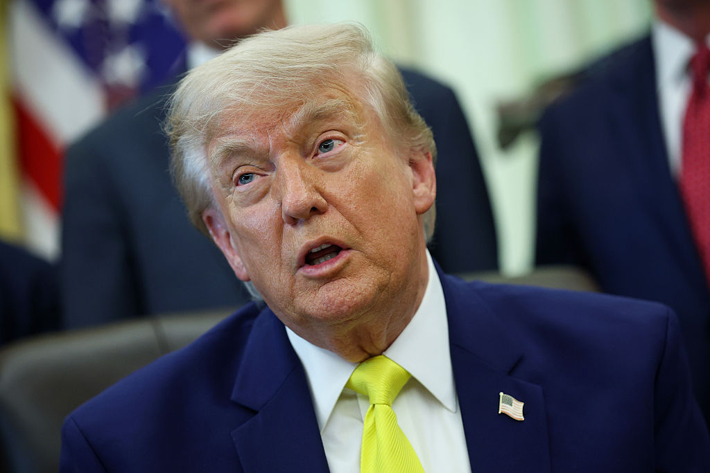 President Trump Makes An Announcement On Coal From The White House's Oval Office